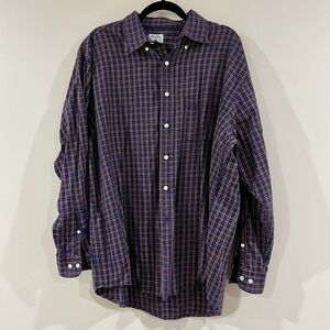 Brooks Brothers Plaid Button-Down Sport Shirt size Large